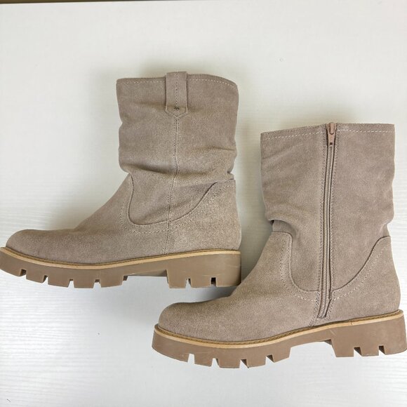 Like New White Moutain Suede Glean Lug Sole Mid Calf Boots - Picture 7 of 11